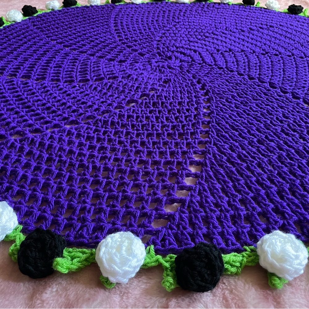 💚 CROCHET BOUQUET LAP/ BABY BLANKET 💜